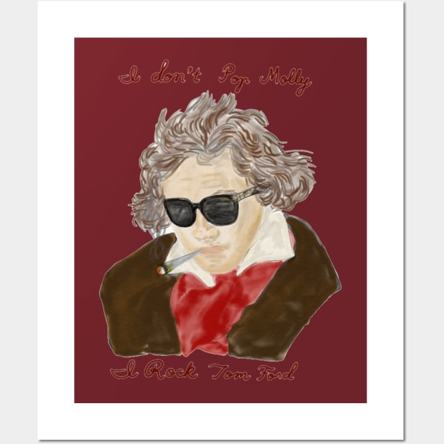 Edgy Ludwig van Beethoven Wall Art by isarol